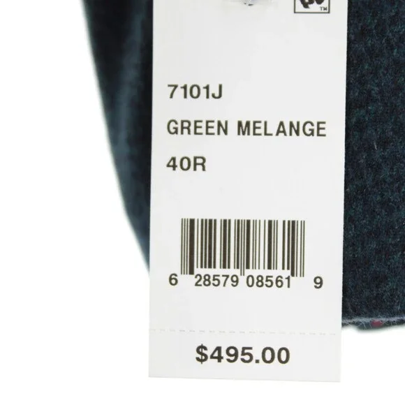 Cardinal of Canada NWT Wool Sport Coat Size 40R US In Blue & Green Melange